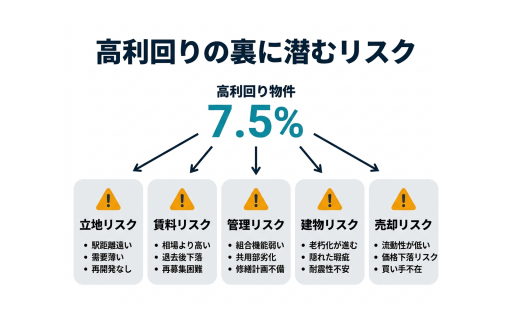 利回りが高い物件の落とし穴