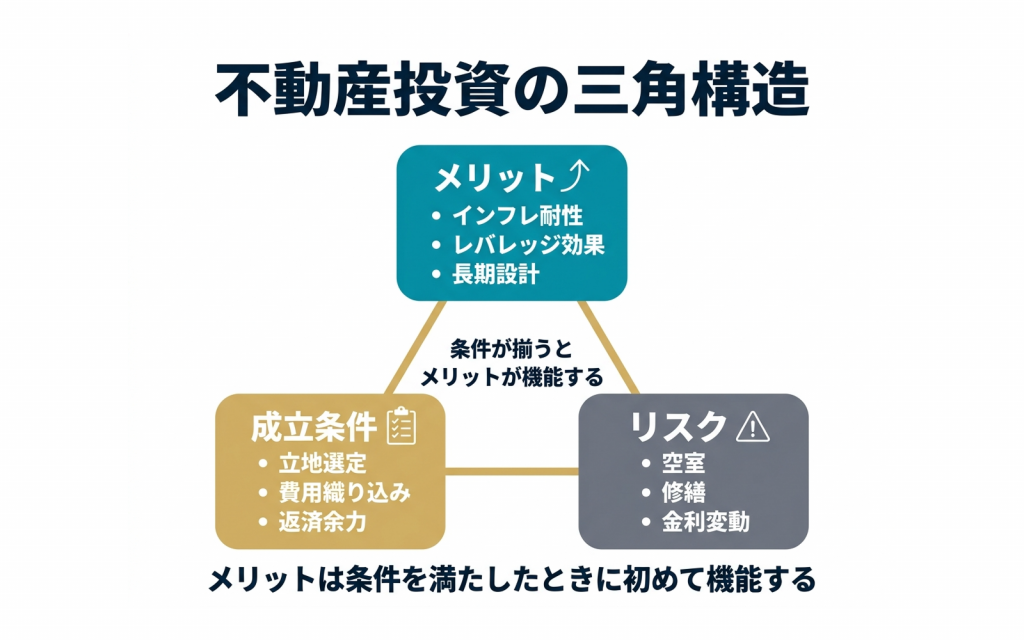 不動産投資のメリットを信じていい条件