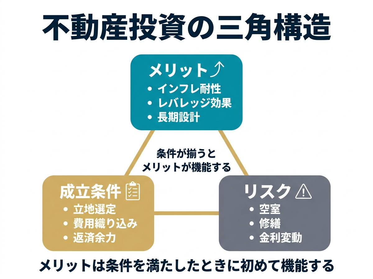 ① 2不動産投資のメリットを信じていい条件１
