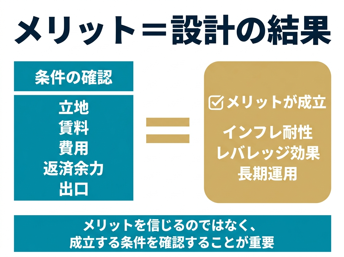 ① 2不動産投資のメリットを信じていい条件７