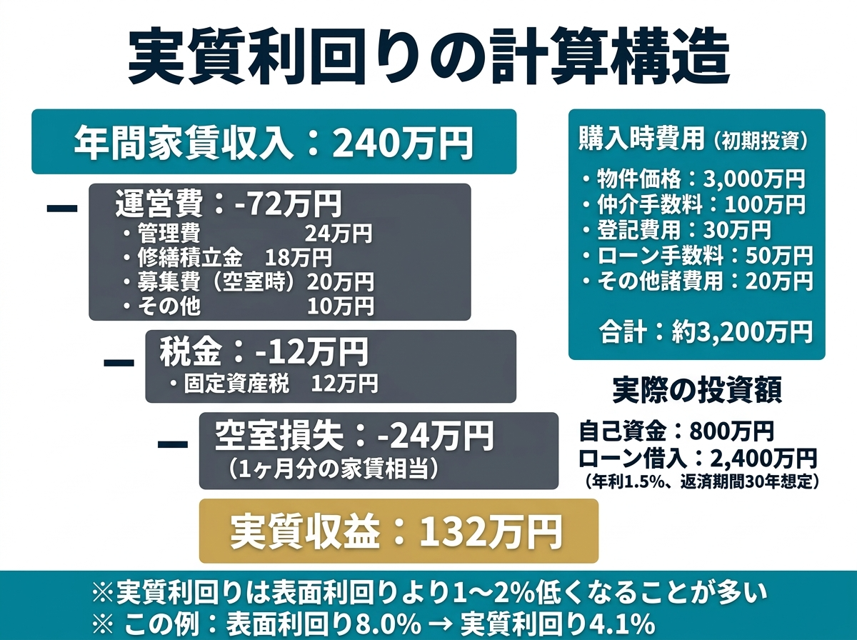 ① 4表面利回りと実質利回りの違い４