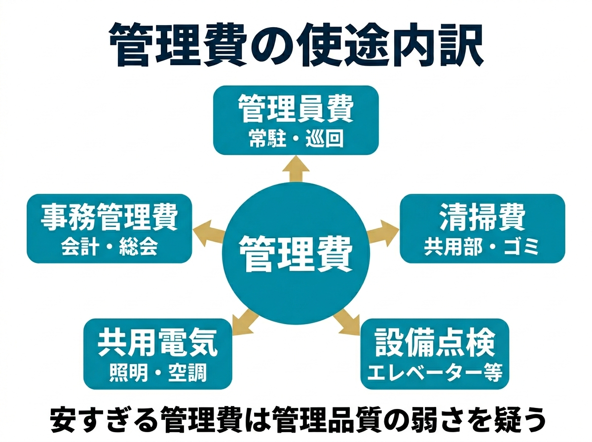 ② 6画像案：管理費の使途を分解した図