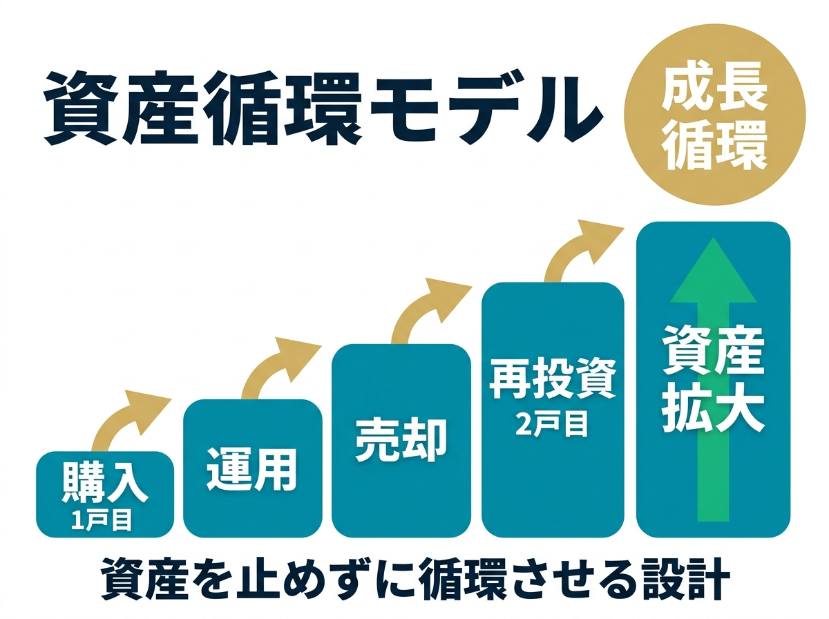 ② 7画像案：資産が増えていく循環モデル図