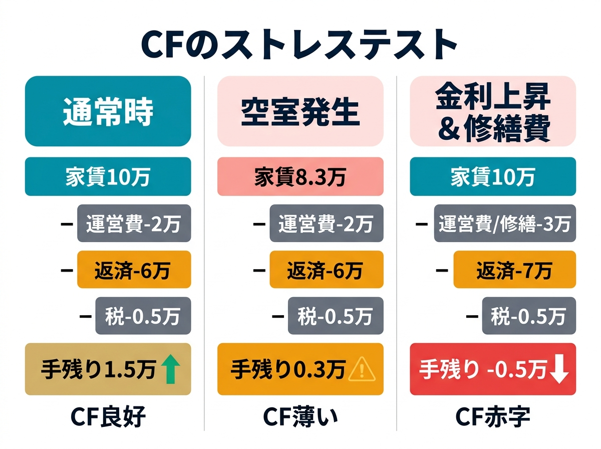 ③画像案：キャッシュフローのストレステスト図